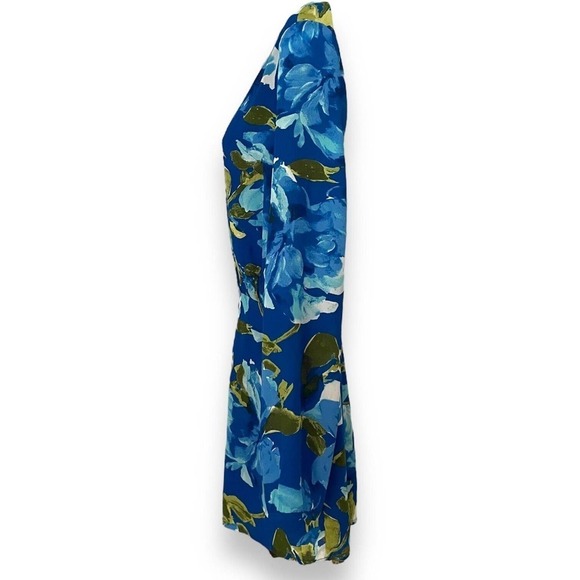 Lulus Sweetest Song Blue Floral Print Backless Long Sleeve Romper Size M - Picture 3 of 10